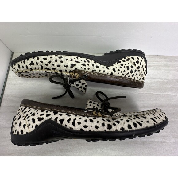 Martin Dingman Bill Hair On Loafers Cheetah Slippers Moccasins 9.5 M main image 4